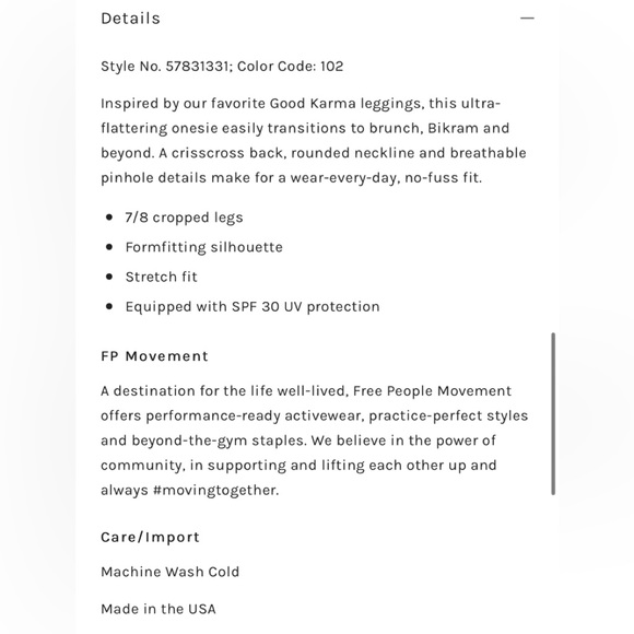 Free People onesie - Picture 8 of 8